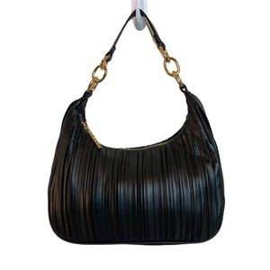 House of Want "NEWBIE" HOBO BLACK Vegan Bag
